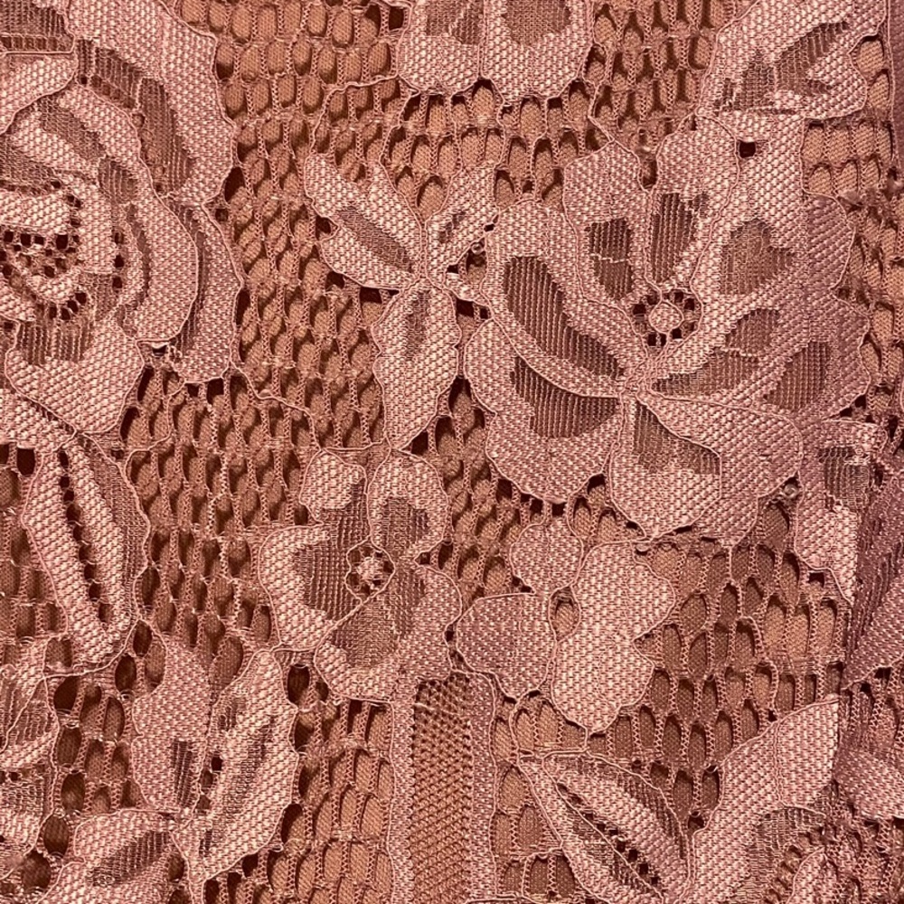 Pink, knee long pink dress. Beautiful lace material new